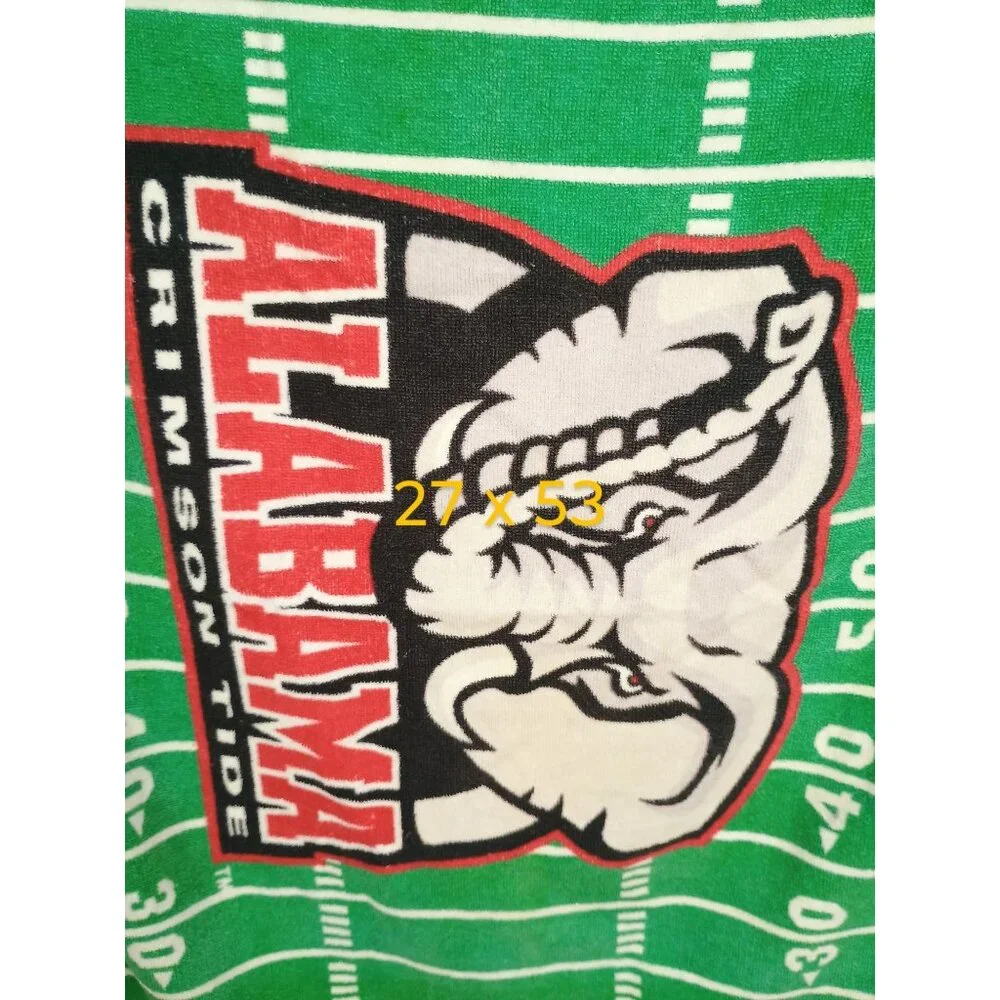 Alabama Crimson Tide Elephant Football Field Green‎ Beach Towel